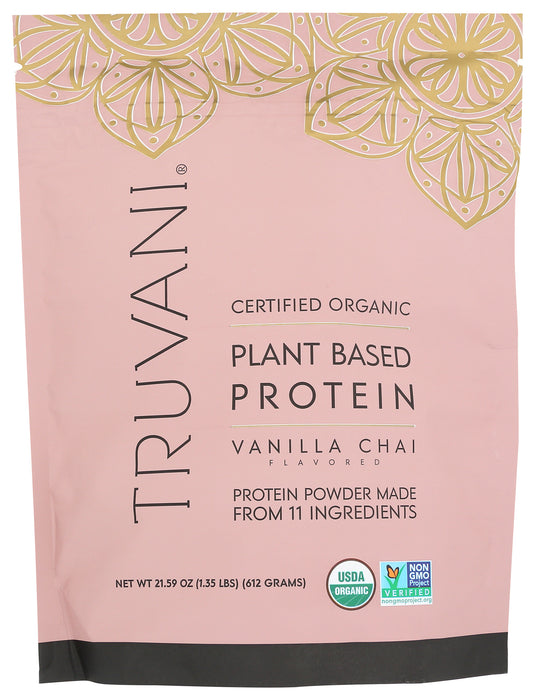 Plant Based Protein, Vanilla Chai, Org, 20 Serv/21.59 oz