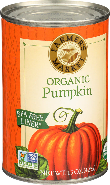 Pumpkin, Org, 15 oz