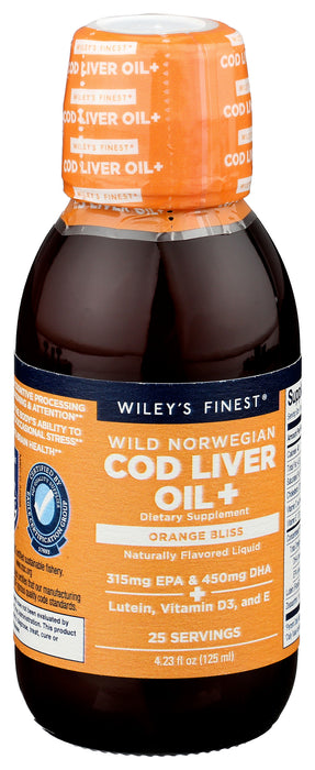 Cod Liver Oil + Orange Bliss, 25serv, 4.23 floz