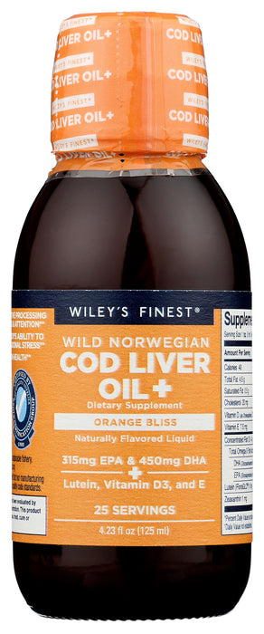 Cod Liver Oil + Orange Bliss, 25serv, 4.23 floz