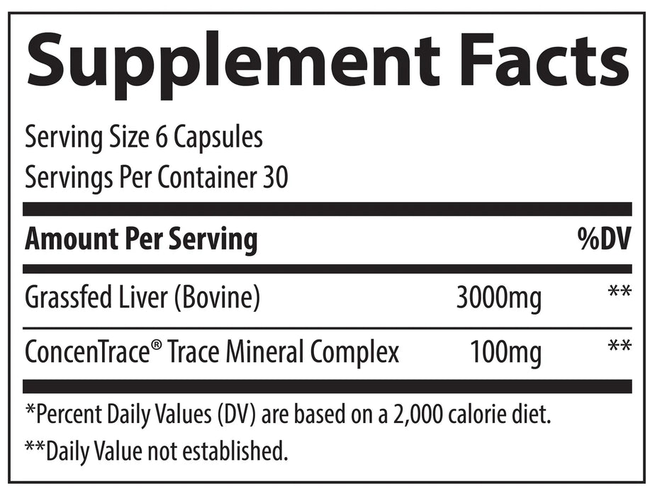 Beef Liver 500 mg, 180 cap