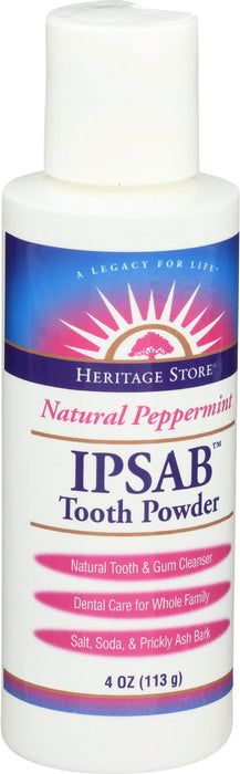 IPSAB Tooth Powder, Peppermint, 4 oz