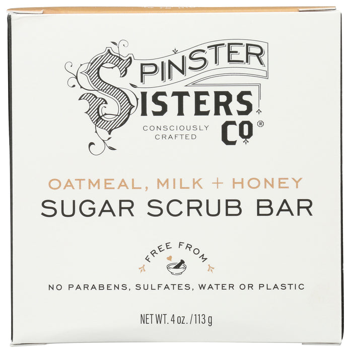 Sugar Scrub Bar, Oatmeal Milk and Honey, 4 oz