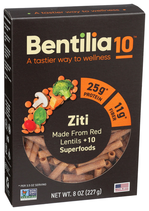 Ziti Red Lentil Pasta with 10 Superfoods, GF, 8 oz