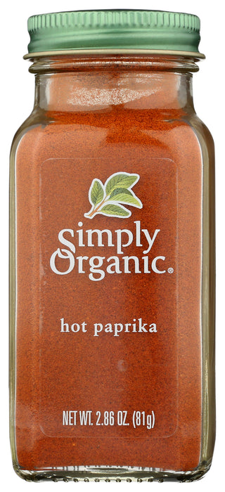 Hot Paprika, Org, 2.86 oz