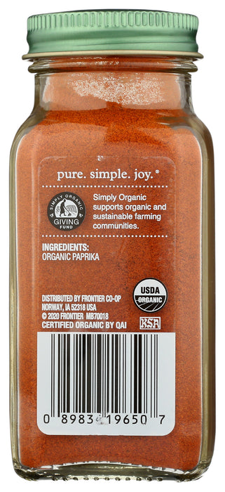 Hot Paprika, Org, 2.86 oz