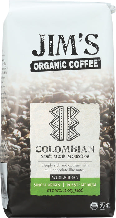 Columbian Coffee Beans, Org, 12 oz