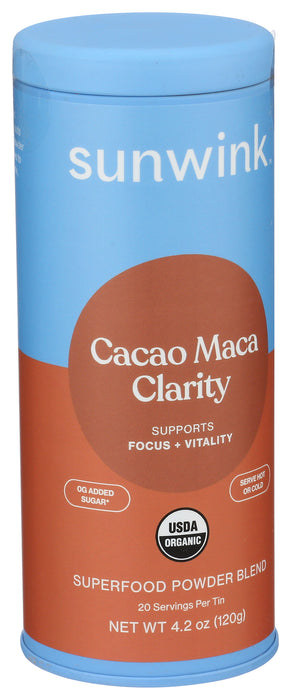 Cacao Clarity Superfood Powder Mix, Org, 4.2 oz