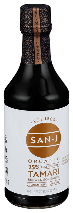 Tamari Soy Sauce Reduced Sodium, Org GF, 20 fl oz