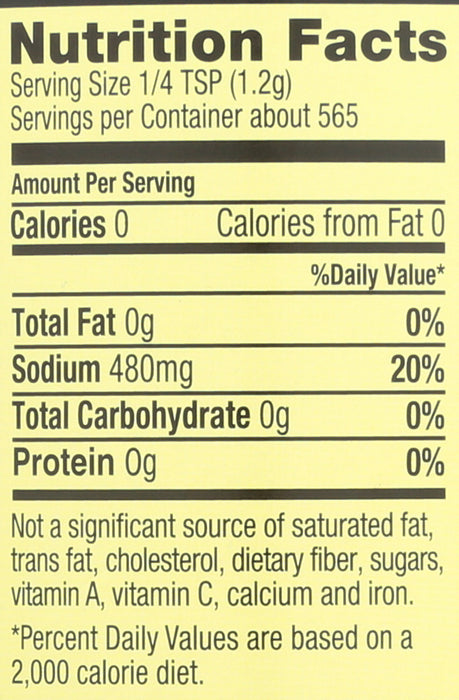 Premium Sea Salt, Fine, 24 oz