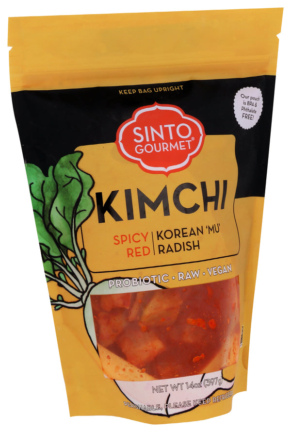 Kimchi Korean 'Mu' Radish, Spicy Red, 14 oz