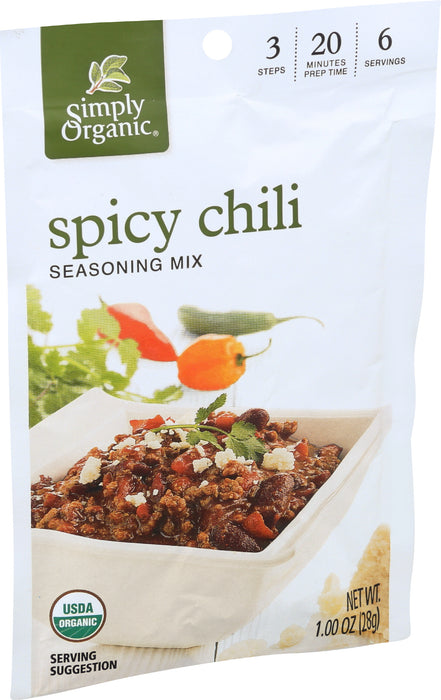 Spicy Chili Seasoning, Org, 1 oz
