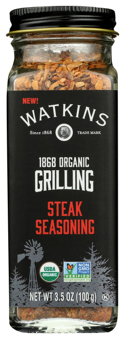 Steak Grilling Seasoning, Org, 3.5 oz