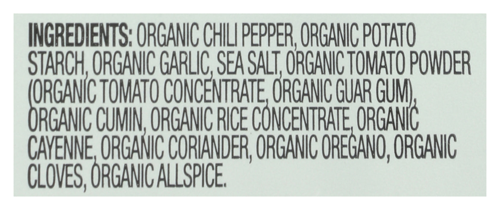 Vegetarian Chili Seasoning, Org, 1 oz