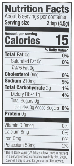 Vegetarian Chili Seasoning, Org, 1 oz