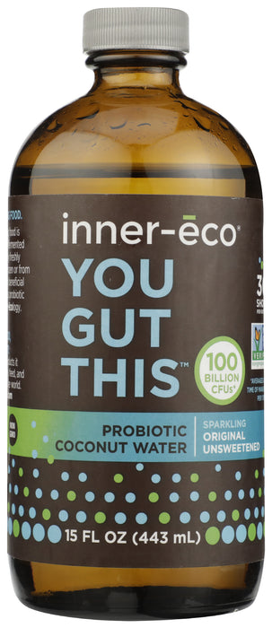 Probiotic Coconut Water, Unsweetened, 15 floz