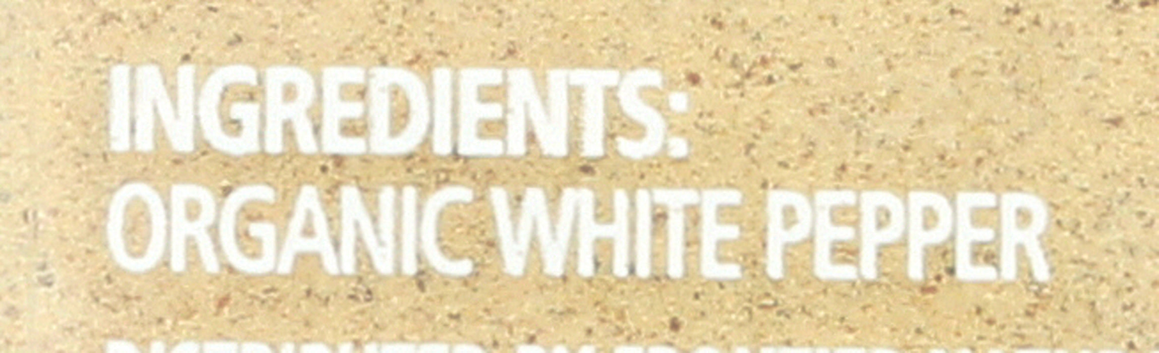 White Pepper Ground, Org, 2.86 oz