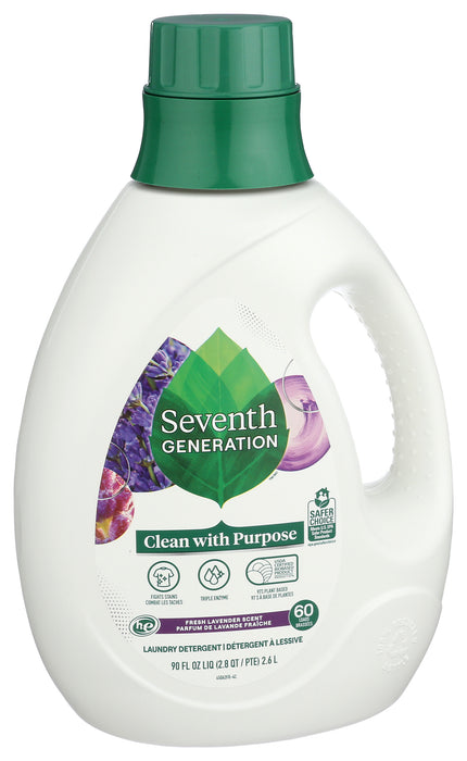 Laundry Detergent Liquid, Lavender, 90 fl oz