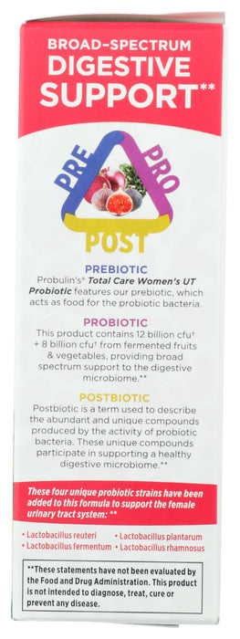 Total Care Women's UT Probiotic 20B, 30 cap