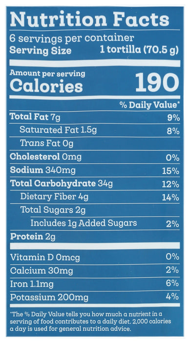 Burrito Size Tortilla, GF, 14.9 oz