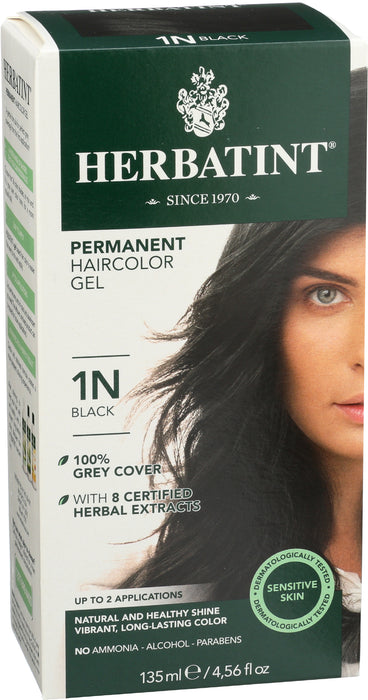 Permanent Hair Color Gel 1N Black, 4.56 oz