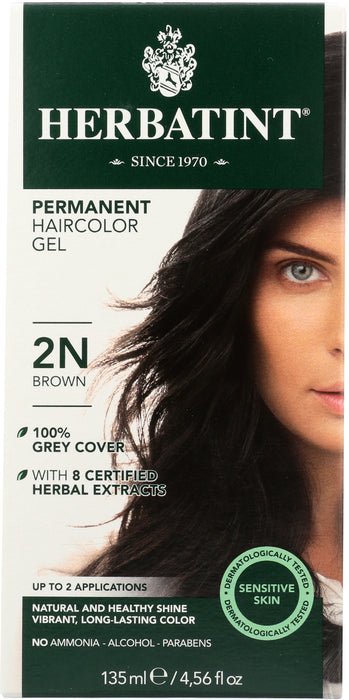 Permanent Hair Color Gel 2N Brown, 4.56 oz