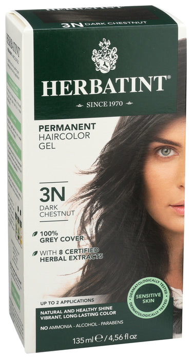 Permanent Hair Color Gel 3N Dark Chestnut, 4.56 oz