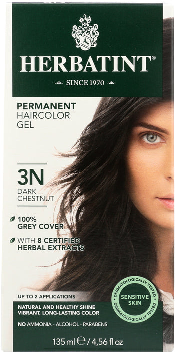 Permanent Hair Color Gel 3N Dark Chestnut, 4.56 oz