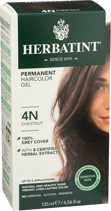 Permanent Hair Color Gel 4N Chestnut, 4.56 oz