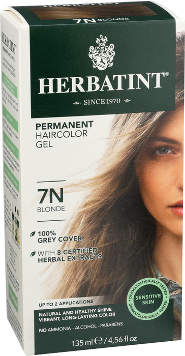 Permanent Hair Color Gel 7N Blonde, 4.56 oz