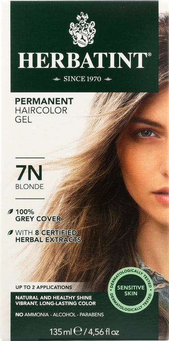 Permanent Hair Color Gel 7N Blonde, 4.56 oz