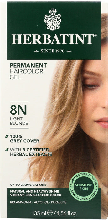 Permanent Hair Color Gel 8N Light Blonde, 4.56 oz