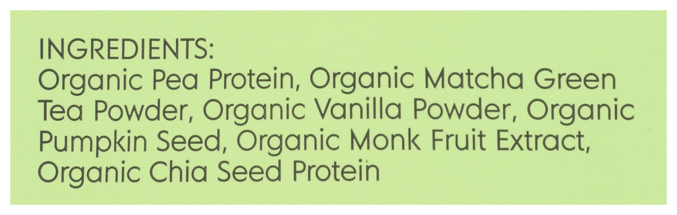 Plant Based Protein, Matcha, Org, 20 Serv/22 oz