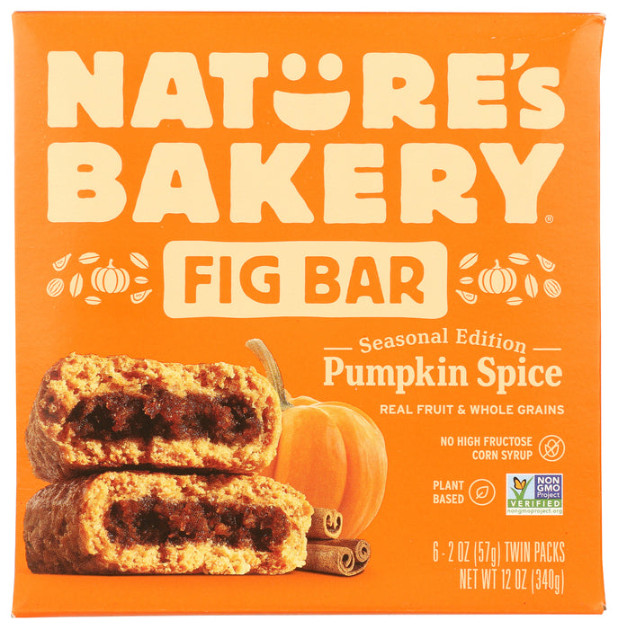 Pumpkin Spice Whole Wheat Fig Bar 6pk, 12 oz