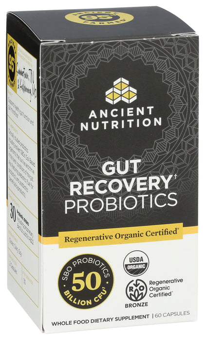 Gut Recovery Probiotics 50B, ROC Org, 60 cap