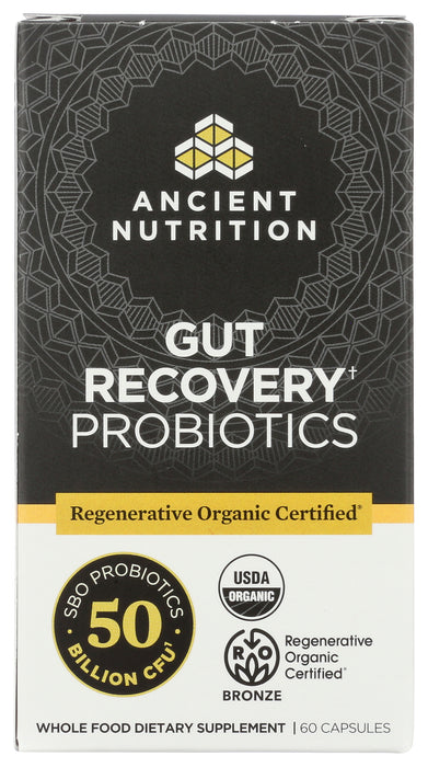 Gut Recovery Probiotics 50B, ROC Org, 60 cap