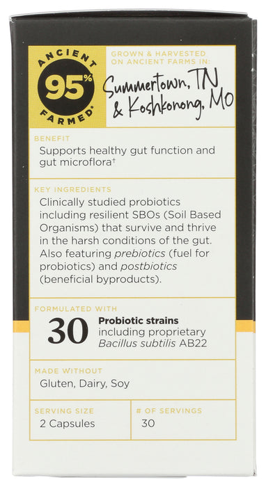 Gut Recovery Probiotics 50B, ROC Org, 60 cap