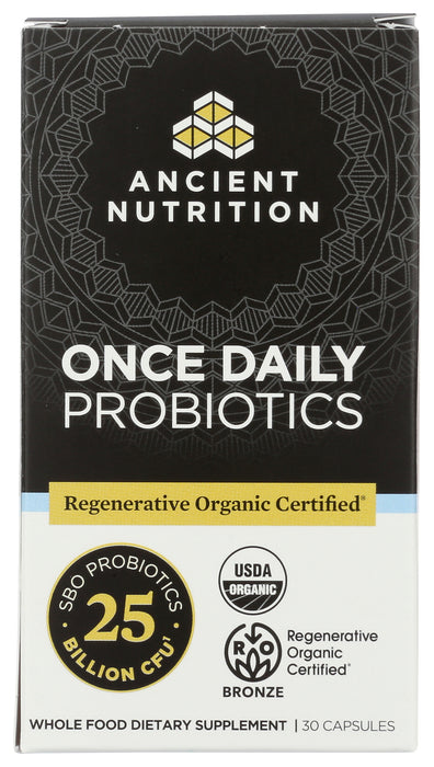 Once Daily Probiotics 25B, ROC Org, 30 cap