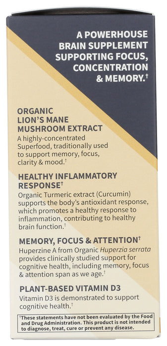 Organic Herbals Brain Health, 30 vcap