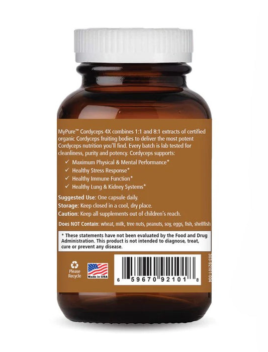 MyPure Cordyceps 4x, 60 vcap