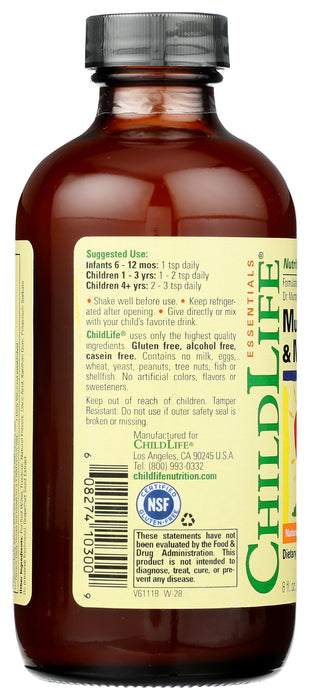 Multi Vitamins & Mineral, Orange/Mango, 8 fl oz