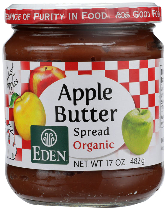 Apple Butter, Org, 17 oz