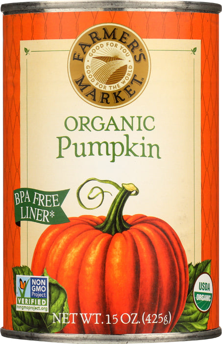 Pumpkin, Org, 15 oz