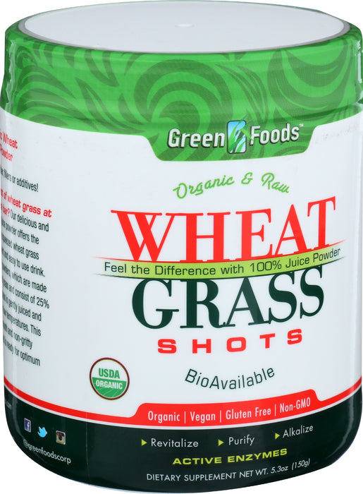 Wheatgrass Shots, Org, 5.3 oz