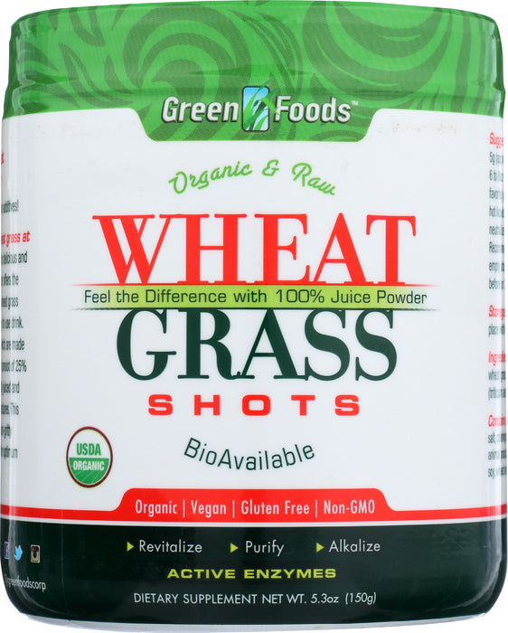 Wheatgrass Shots, Org, 5.3 oz