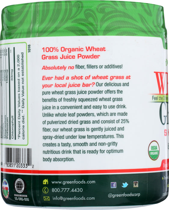 Wheatgrass Shots, Org, 5.3 oz