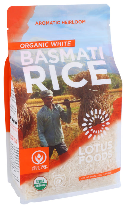 White Basmati Rice, Heirloom GF Org, 30 oz