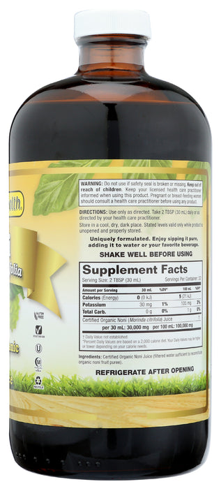 Noni Juice 100%, Org, 32 fl oz