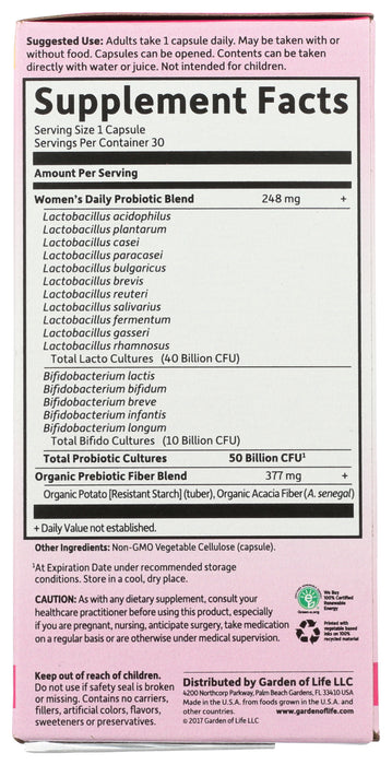 Dr. Formulated Probiotics, Once Daily, Women SS, 30 cap