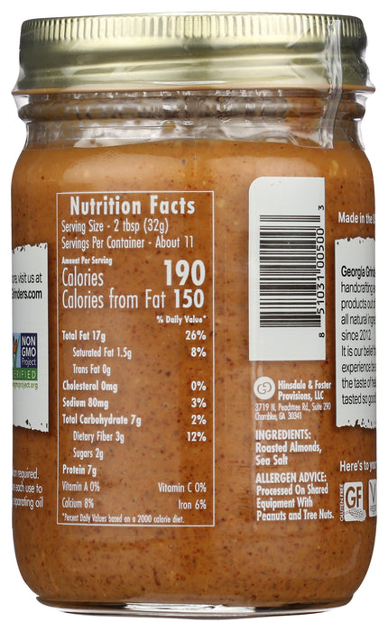 Almond Butter, Original, 12 oz